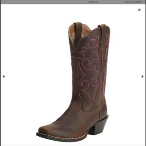 Ariat round up square toe